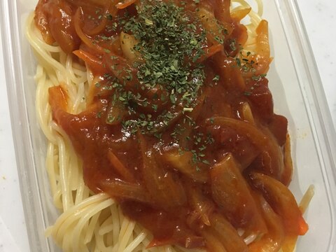 トマトソースでスパゲッティー╰(*´︶`*)╯♡